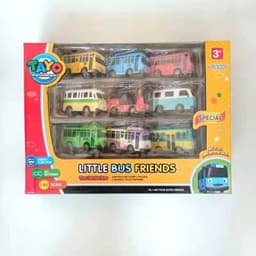 image-HZFZ 9cm Tayo the Little Bus Colourful Plastic Toy Car Set for Kids