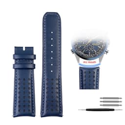 image-Zhuolei Leather Watchband - High Quality Steel Clasp - 19cm Length