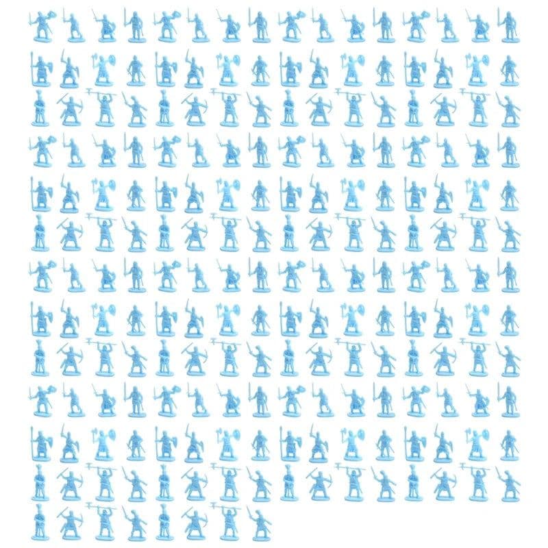 image-200 Pcs Plastic Ancient Soldier Figures Set - DIY War Scene Toy
