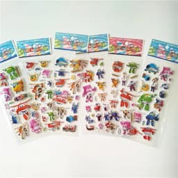 image-HZFZ Cartoon Anime Pony Stickers - Colourful & Reusable for Kids