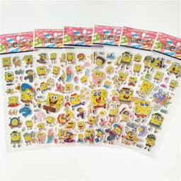 image-HZFZ Cartoon Anime Pony Stickers - Colourful & Reusable for Kids