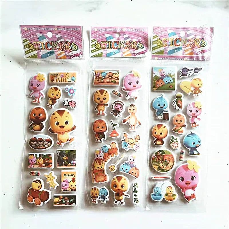 image-HZFZ Cartoon Anime Pony Stickers - Colourful & Reusable for Kids