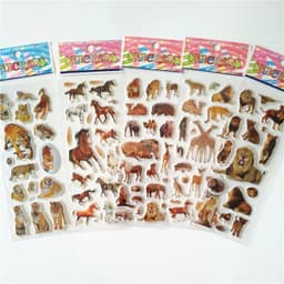 image-HZFZ Cartoon Anime Pony Stickers - Colourful & Reusable for Kids