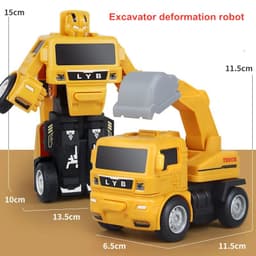 image-Transforming Robot Truck Toys for Kids - Fun Educational Gifts