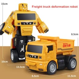 image-Transforming Robot Truck Toys for Kids - Fun Educational Gifts