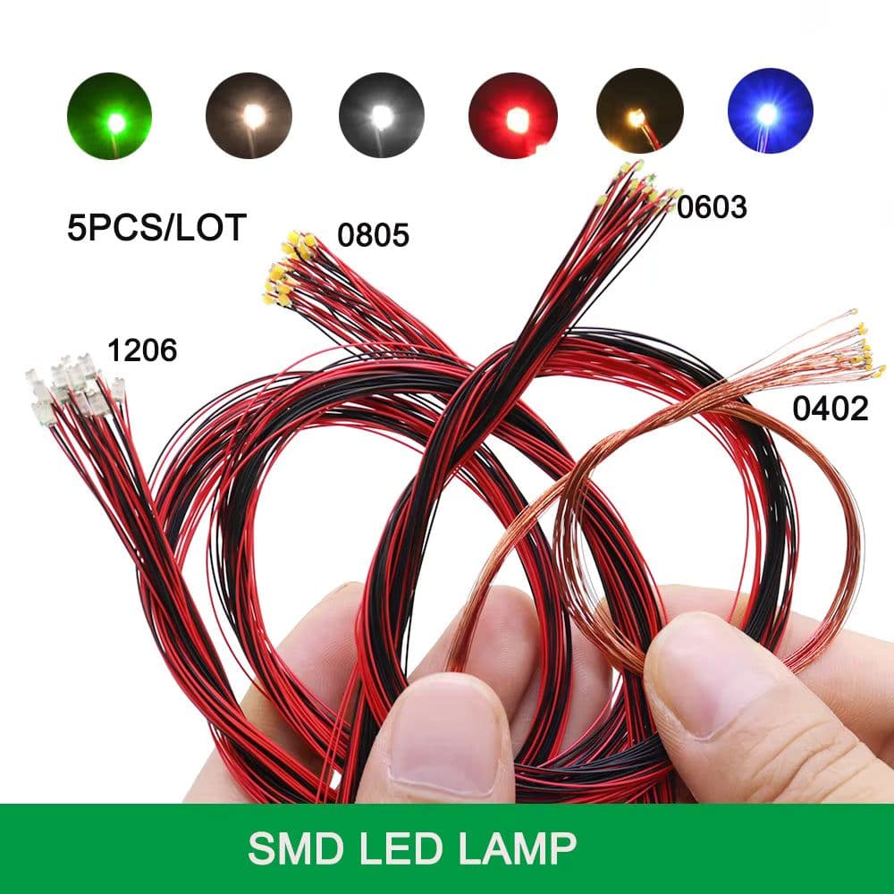 image-Durable SMD LED Lights with Multiple Colours - 5 Pieces for Custom Projects