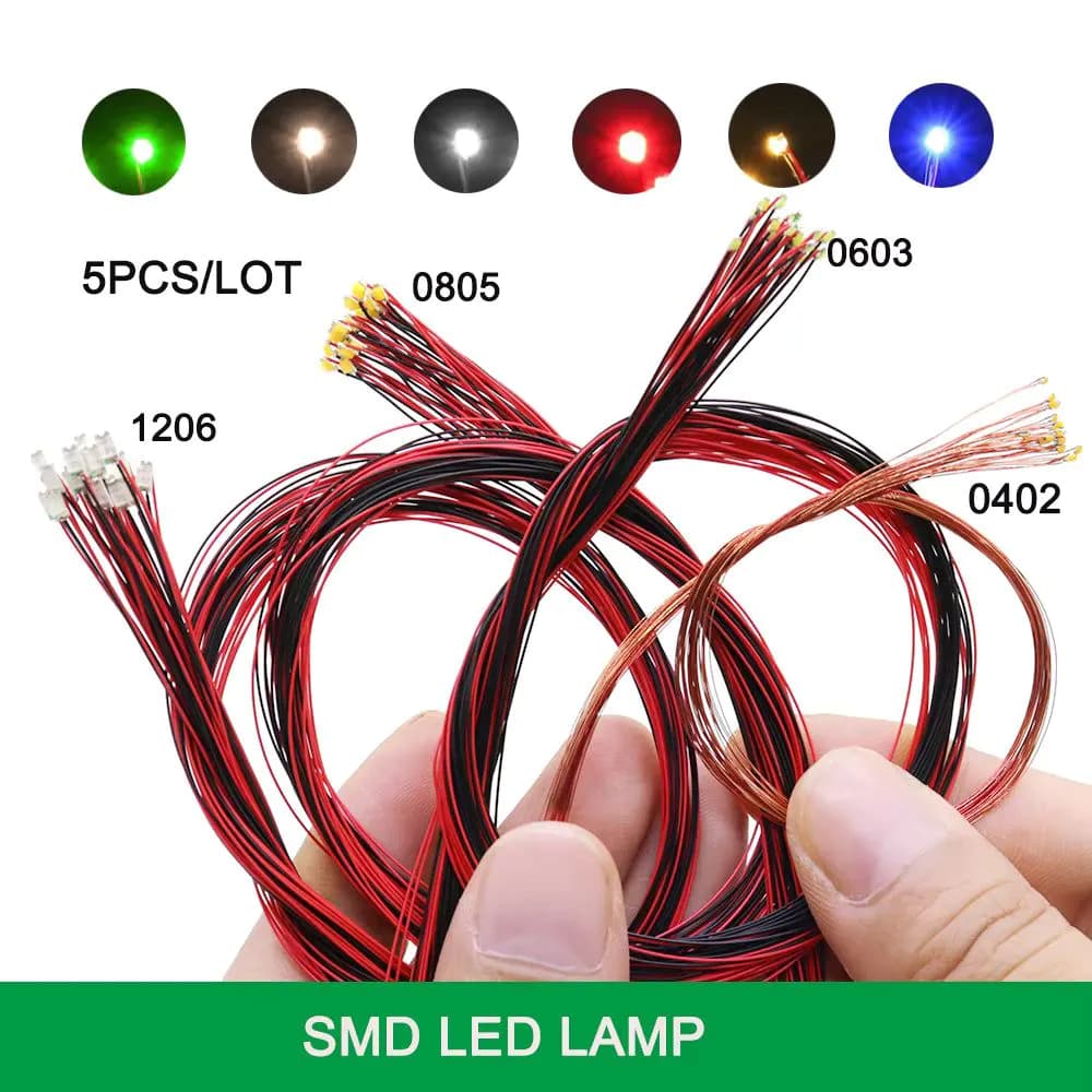 image-Durable SMD LED Lights with Multiple Colours - 5 Pieces for Custom Projects