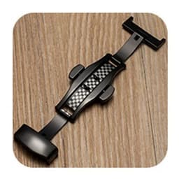 image-Qinband Butterfly Deployment Buckle Stainless Steel Watchband Clasp 10mm-22mm