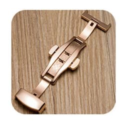 image-Qinband Butterfly Deployment Buckle Stainless Steel Watchband Clasp 10mm-22mm