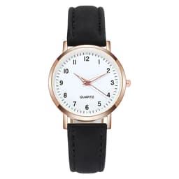 image-DQG Retro Luminous Quartz Watch with Diamond-Studded Belt for Women