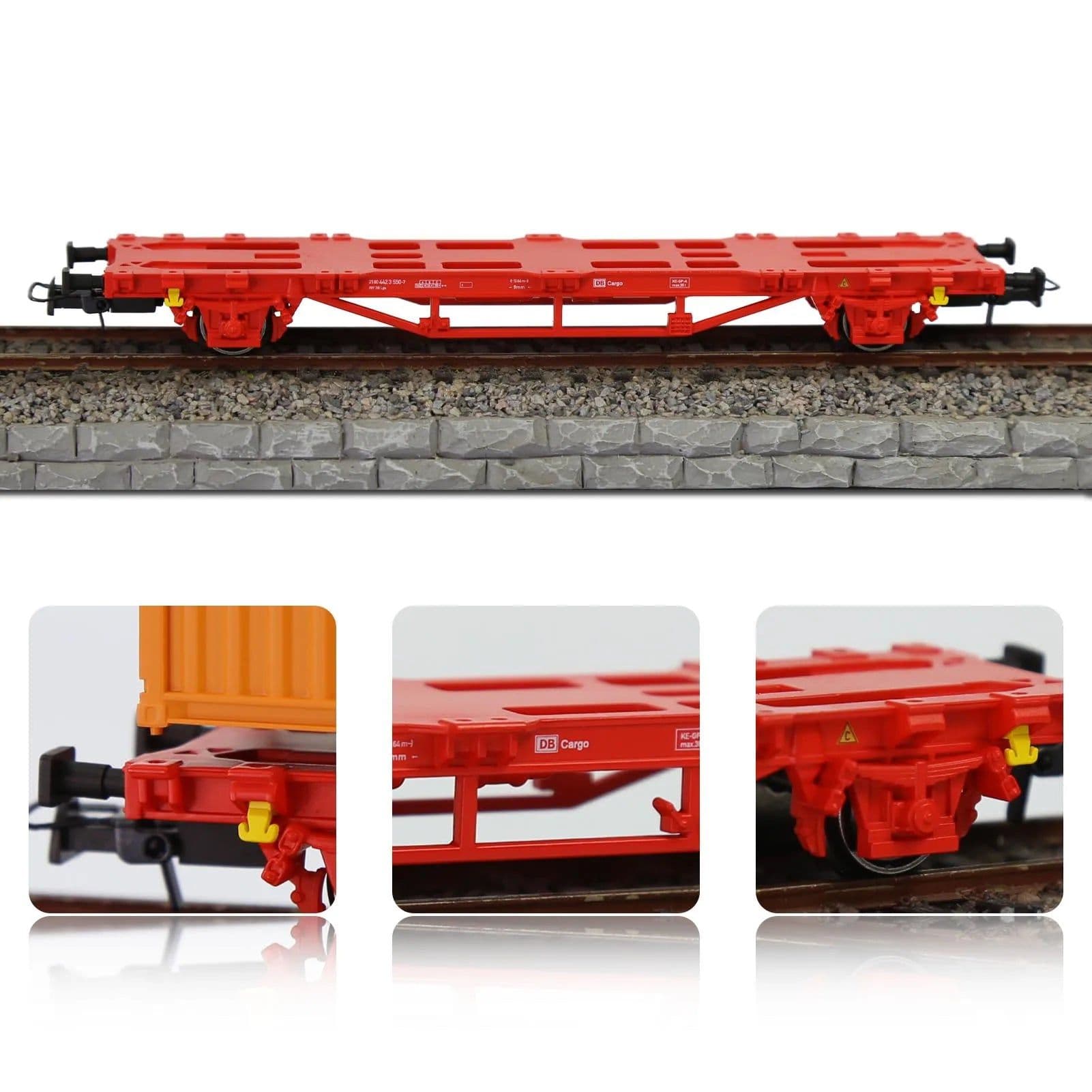 image-Evemodel HO Scale Flat Car - Custom Logo Option for Train Enthusiasts