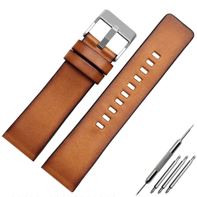 image-Zhuolei Premium Cow Leather Watchband - Durable & Customisable - DS001