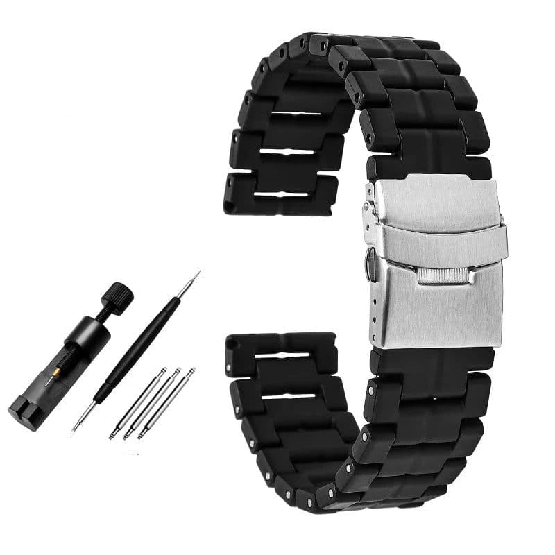 image-Durable Plastic Steel Light Watchband 23mm for Luminox 3080 & 3150