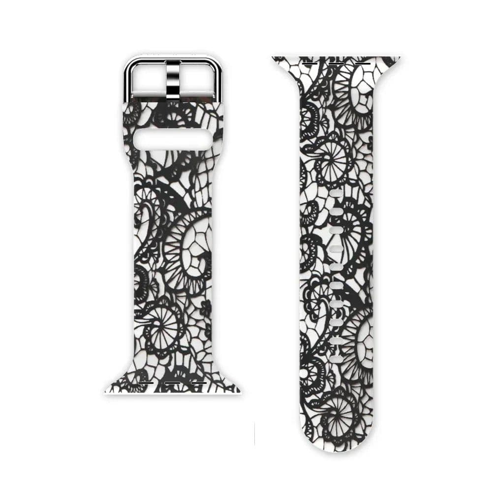 image-Mptionx Silicone Sport Bands for Apple Watch Series 1-7 - Stylish & Durable