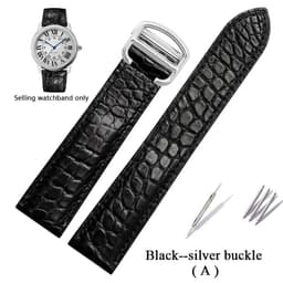 image-Premium Alligator Leather Watch Band for TANk SOLO - Durable & Stylish Accessory
