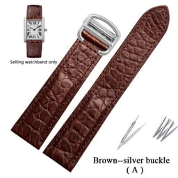 image-Premium Alligator Leather Watch Band for TANk SOLO - Durable & Stylish Accessory