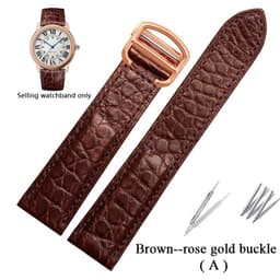 image-Premium Alligator Leather Watch Band for TANk SOLO - Durable & Stylish Accessory