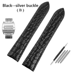 image-Premium Alligator Leather Watch Band for TANk SOLO - Durable & Stylish Accessory