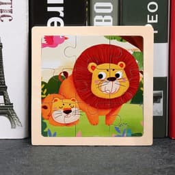image-YunDuo Baby 3D Wooden Animal Puzzle - Educational Toy for Children