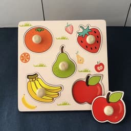 image-SUNVERY Educational Wooden Puzzle - Safe & Colourful Learning Toy