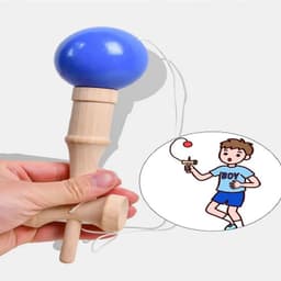 image-MEADE Kendama - Japanese Wooden Skill Ball for Hand-Eye Coordination Fun