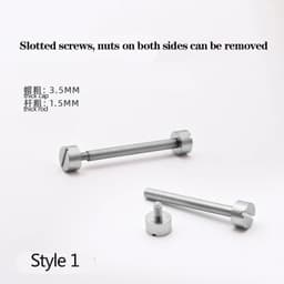image-Versatile Stainless Steel Screw-In Watch Lug Stem Link Kit for Watchbands
