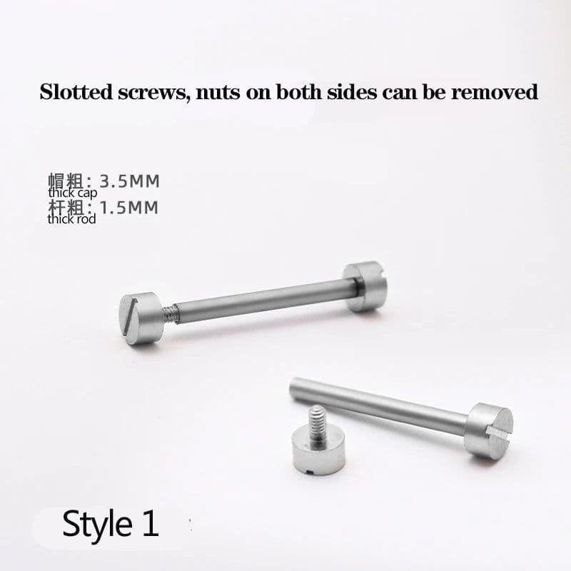 image-Versatile Stainless Steel Screw-In Watch Lug Stem Link Kit for Watchbands