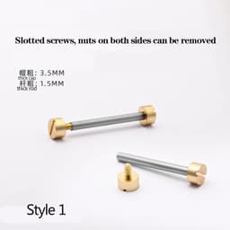 image-Versatile Stainless Steel Screw-In Watch Lug Stem Link Kit for Watchbands