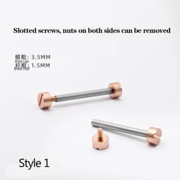 image-Versatile Stainless Steel Screw-In Watch Lug Stem Link Kit for Watchbands