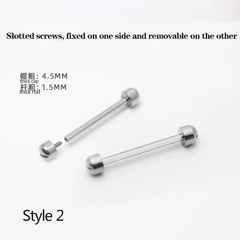 image-Versatile Stainless Steel Screw-In Watch Lug Stem Link Kit for Watchbands