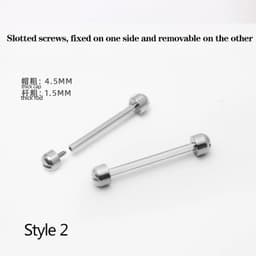 image-Versatile Stainless Steel Screw-In Watch Lug Stem Link Kit for Watchbands