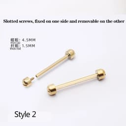 image-Versatile Stainless Steel Screw-In Watch Lug Stem Link Kit for Watchbands