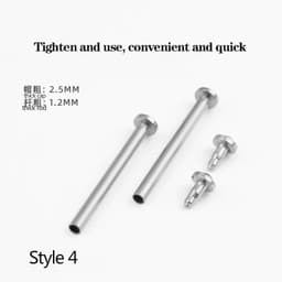 image-Versatile Stainless Steel Screw-In Watch Lug Stem Link Kit for Watchbands