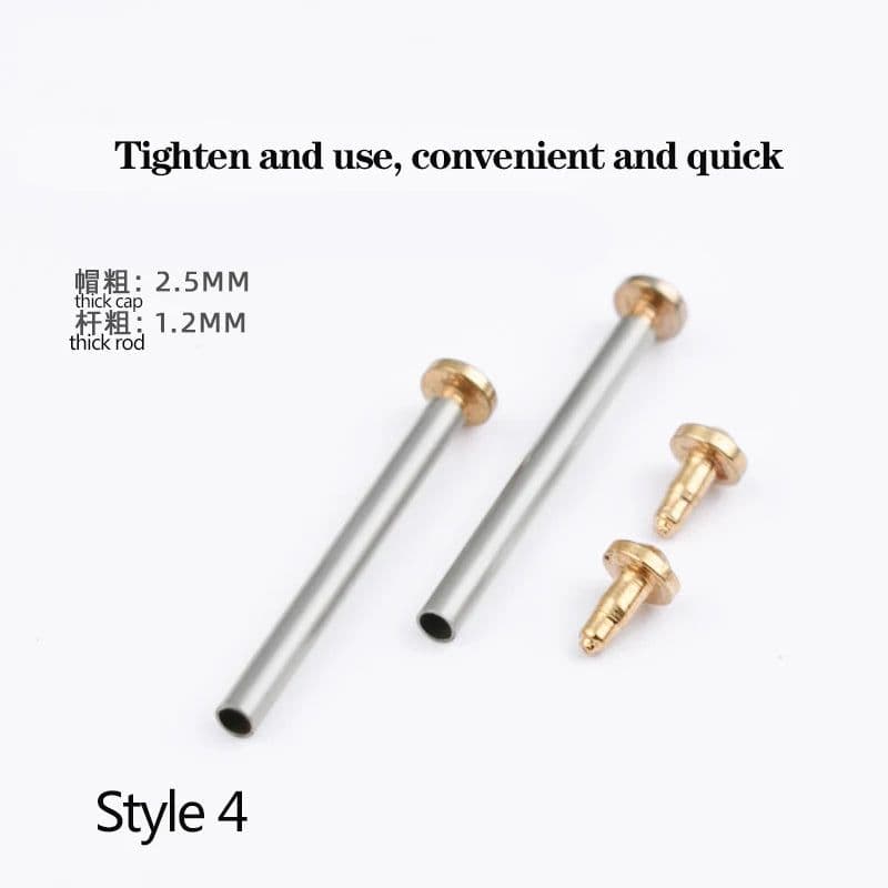 image-Versatile Stainless Steel Screw-In Watch Lug Stem Link Kit for Watchbands