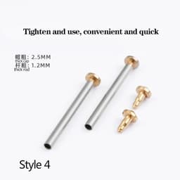 image-Versatile Stainless Steel Screw-In Watch Lug Stem Link Kit for Watchbands