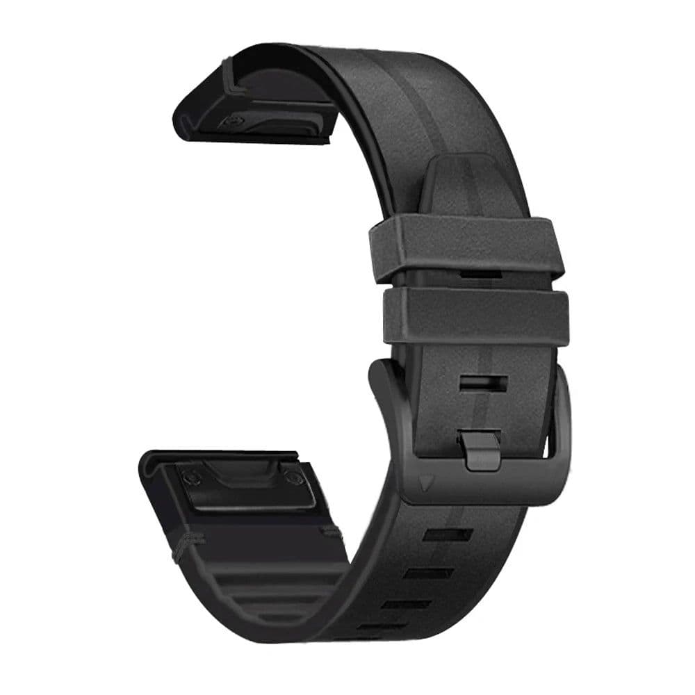 image-UIENIE Leather Watchband for Garmin Fenix 7X - Adjustable & Durable Strap