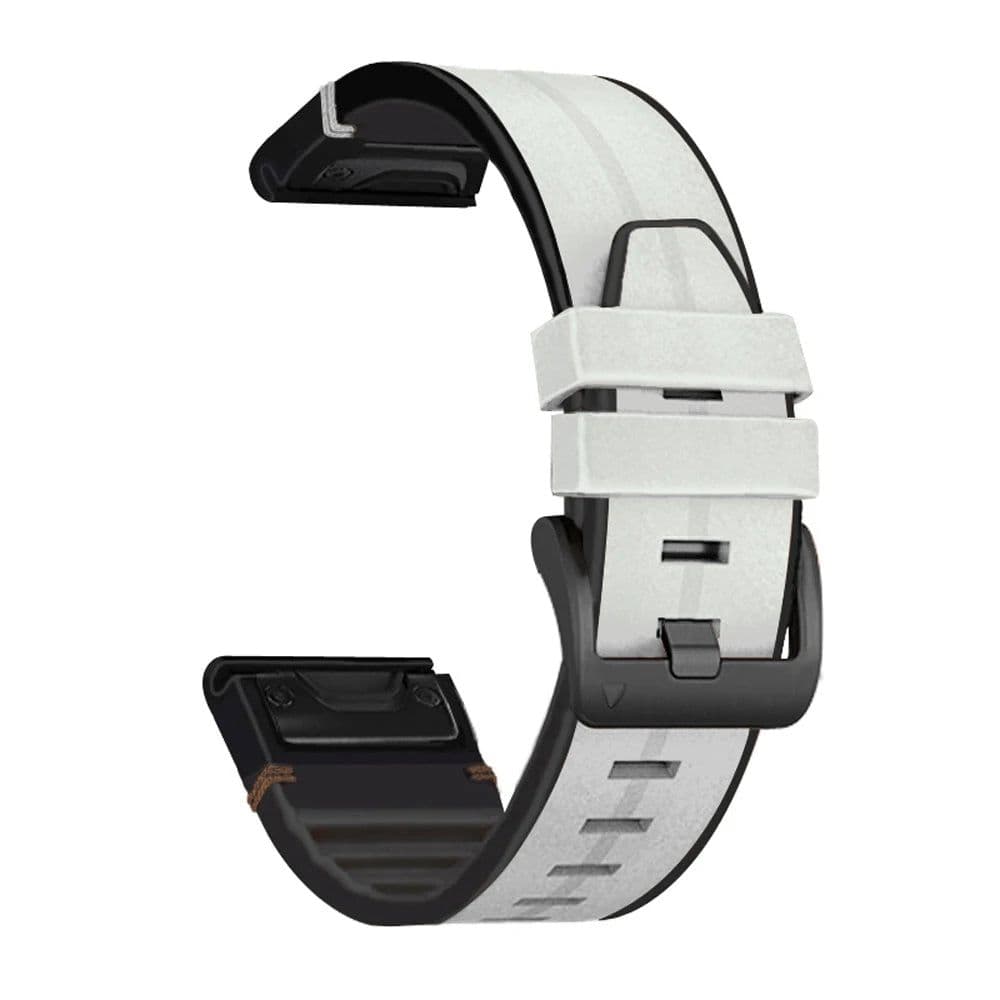 image-UIENIE Leather Watchband for Garmin Fenix 7X - Adjustable & Durable Strap