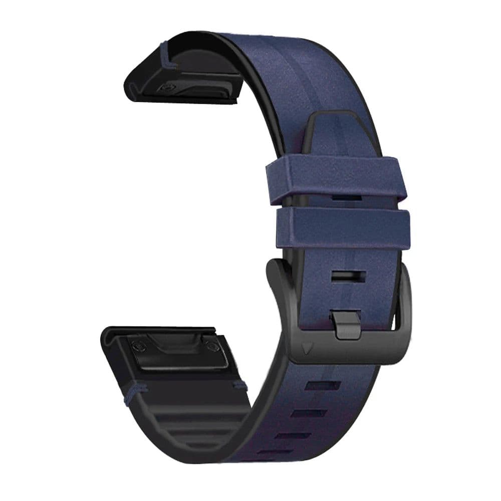 image-UIENIE Leather Watchband for Garmin Fenix 7X - Adjustable & Durable Strap