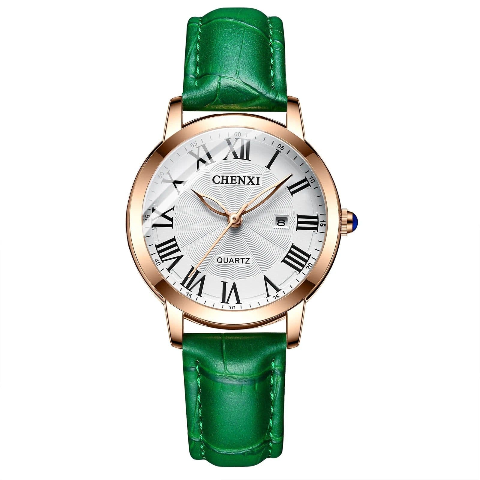 image-CHENXI Quartz Watch - Stylish Leather Band for Everyday Use