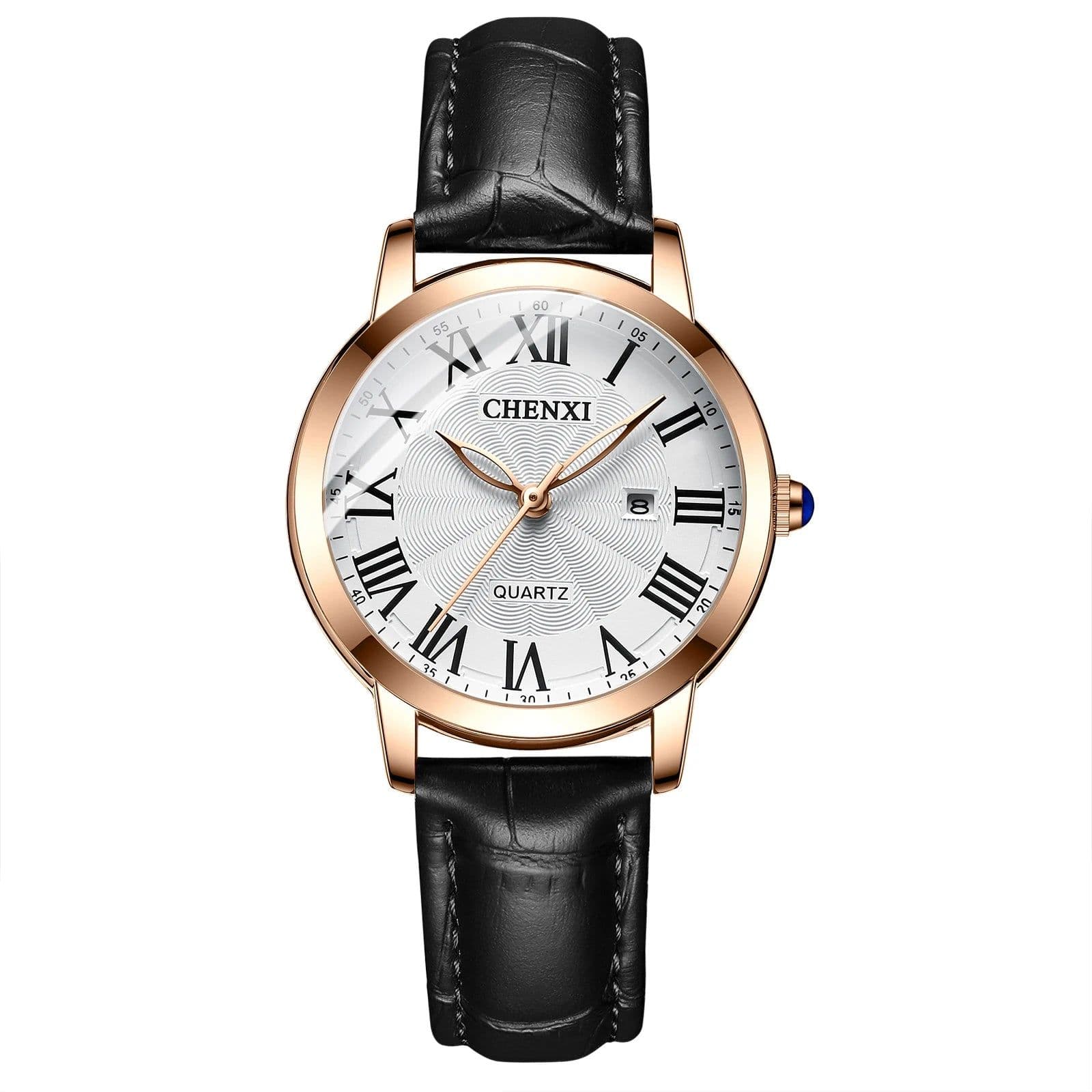 image-CHENXI Quartz Watch - Stylish Leather Band for Everyday Use