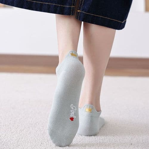 image-Cute Cartoon Heart Ankle Socks - Comfortable Cotton Casual Fun Socks