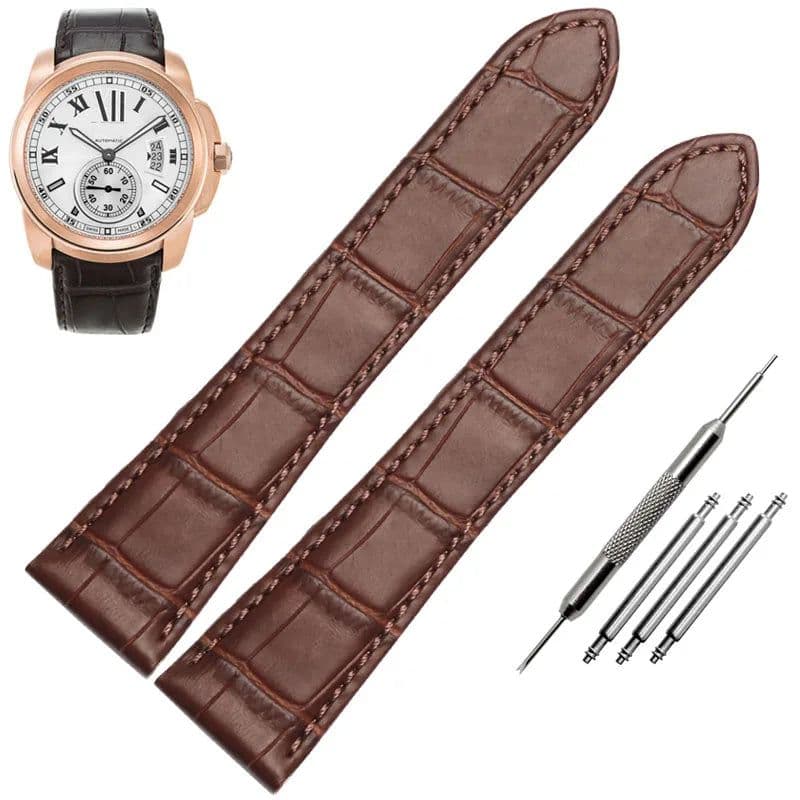 image-UYOUNG Leather Watchband with Quick Release Interface for Custom Fit