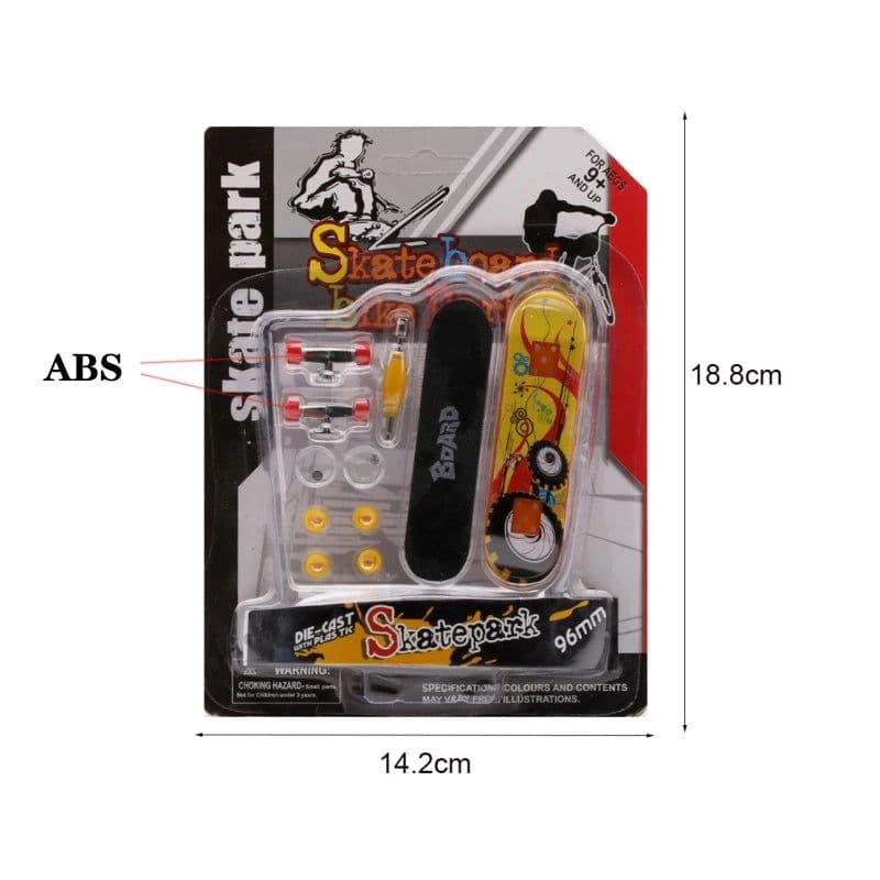image-MEOA Finger Skateboard DIY Set with Stunt Bike & Mini Skatepark Toys