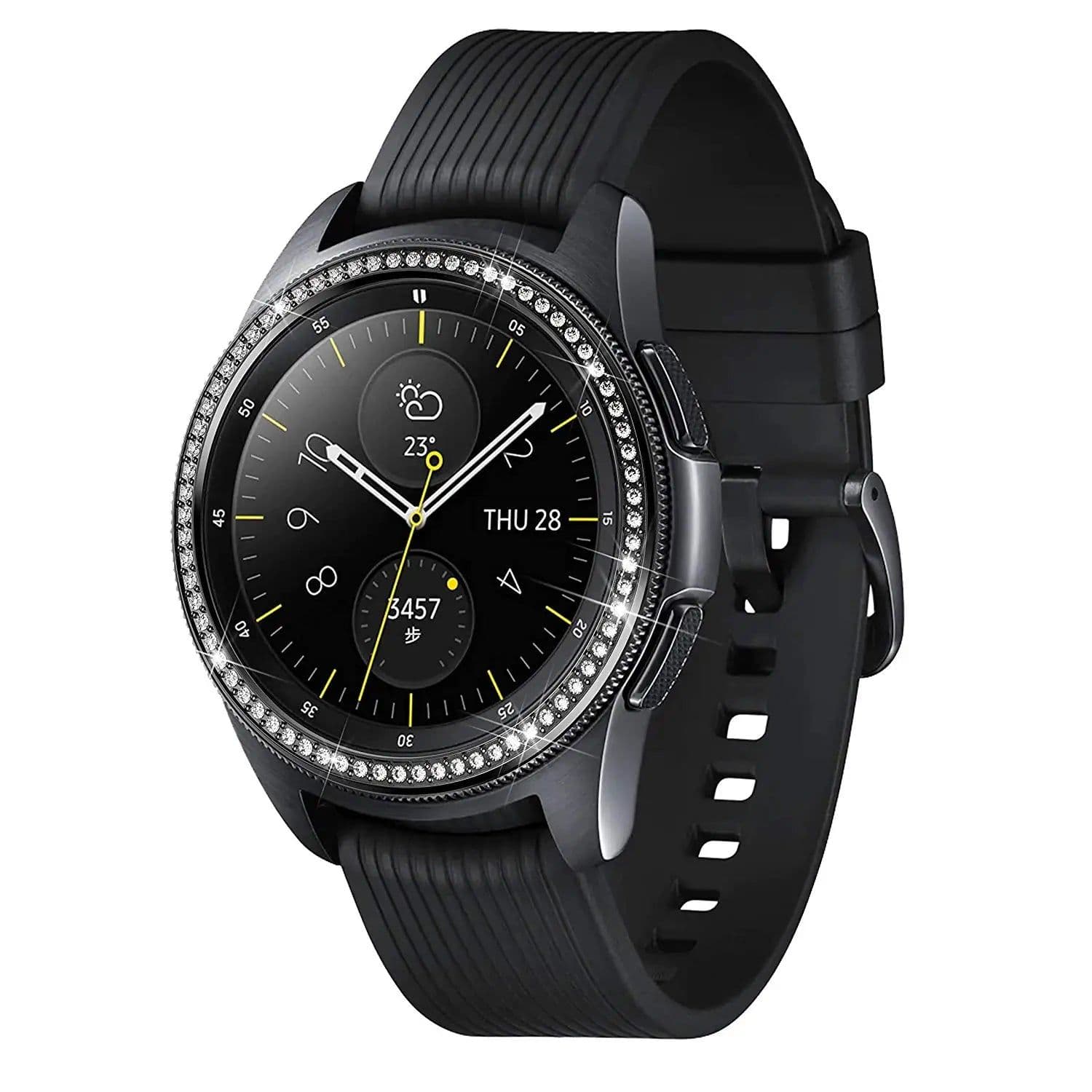 image-Diamond Bezel Ring for Samsung Galaxy Watch - Unique Protection & Style