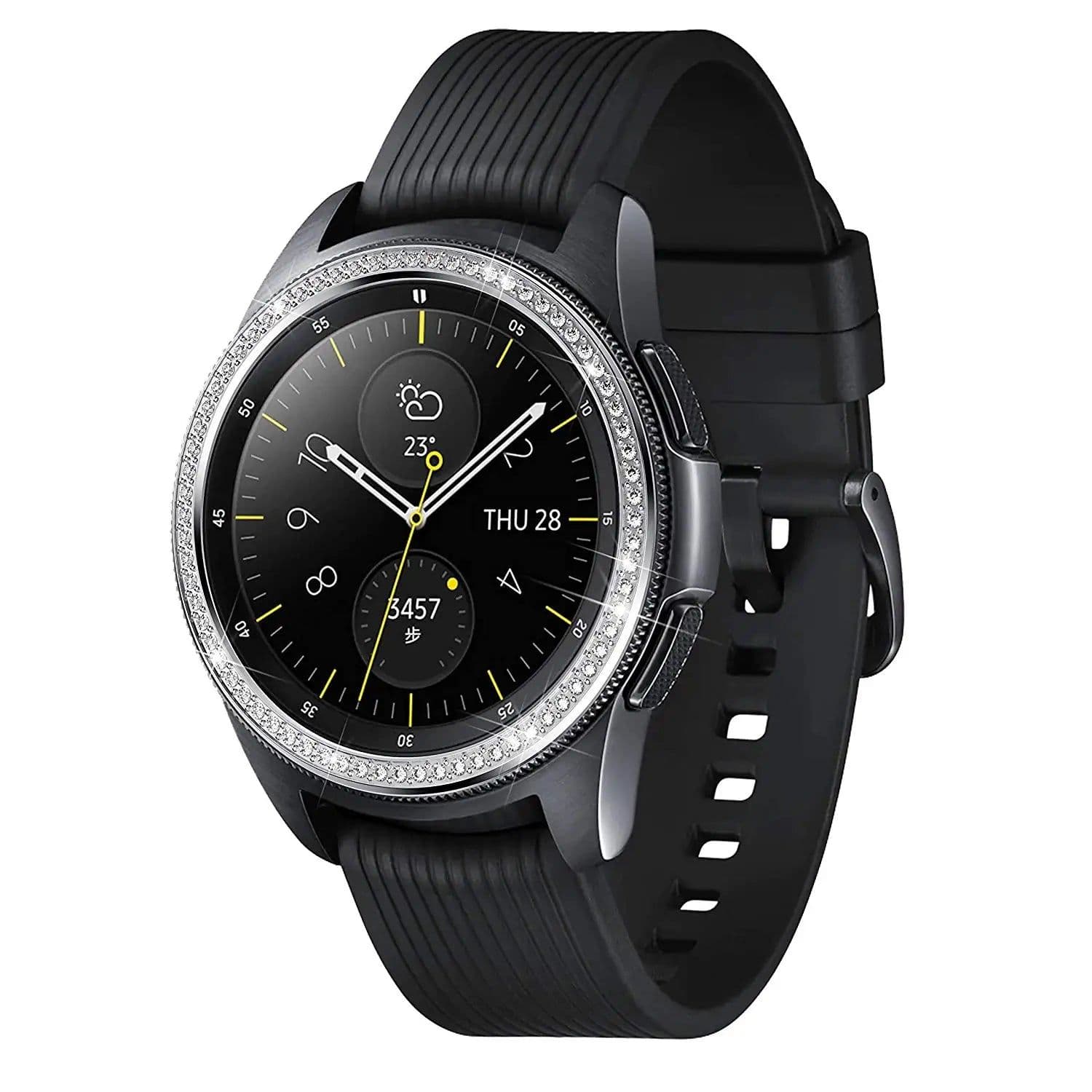 image-Diamond Bezel Ring for Samsung Galaxy Watch - Unique Protection & Style