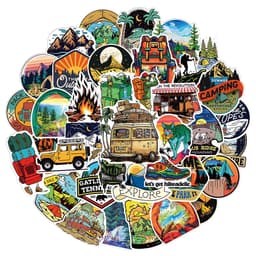 image-Outdoor Waterproof Cartoon Stickers for Laptops, Cars & More - 10 to 100pcs