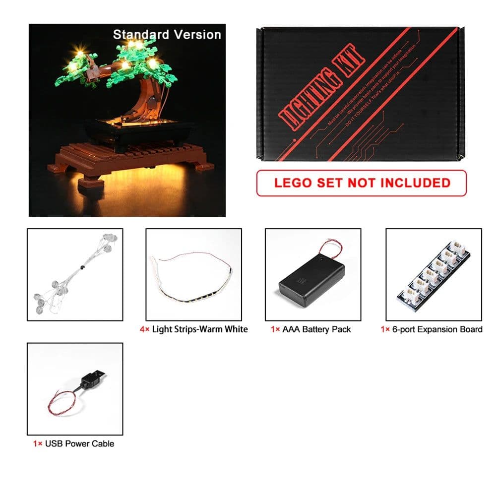 image-Vonado LED Light Set for 10281 Romantic Bonsai Tree - Enhance Your Build