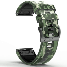 image-Quick Release Silicone Watch Strap for Garmin Fenix Series 22mm/26mm