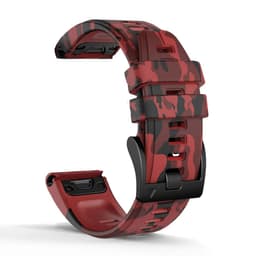 image-Quick Release Silicone Watch Strap for Garmin Fenix Series 22mm/26mm