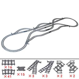 image-Jiu Feng Yan Flexible Switch Railway Tracks - Creative Building Block Toys